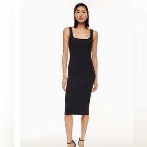 Red Babaton body con midi dress with stretch. XXS